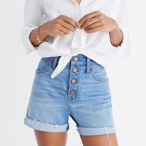 Madewell Pants - Madewell high rise jean shorts